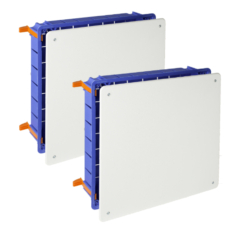 2 Cajas de conexión de empotrar en tabique hueco de 250x 250 Solera. Ref: 324GW