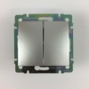 Doble conmutador Legrand Valena - Aluminio