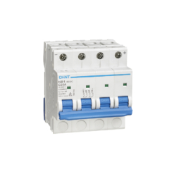 Automático magnetotérmico trifásico para instalaciones fotovoltaicas 4P 10A de Chint NB1DC-4P-C10-1000V