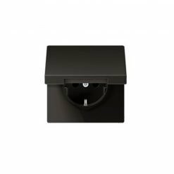 Base enchufe schuko con tapa en antracita Jung LS 990. Ref: AL1521KIKLAN