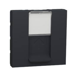 Conector RJ45 Cat 6 ancho New Unica Studio Antracita Schneider