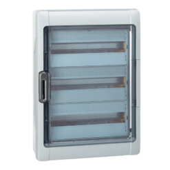 Cuadro eléctrico 3 filas de 18 huecos de superficie estanco IP65 Legrand Plexo³ Ref. 601837