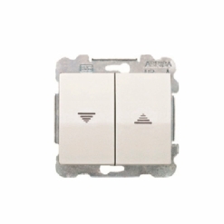 Doble pulsador de persianas estanco de empotrar BJC Iris