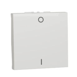 Interruptor Bipolar Ancho New Unica Studio Blanco Polar NU326218 Schneider
