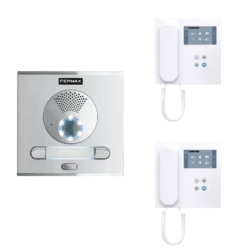 Kit Videoportero City VEO WIFI DUOX PLUS para 2 viviendas Fermax 94421