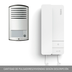 Kit de audio para 1 vivienda 2 hilos, placa LÍNEA 2000 y un teléfono SERIE 8 ref: 378161