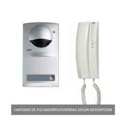 Kit audio A1 (1 vivienda) placa de superficie y teléfono SERIE 7 Tegui 375710