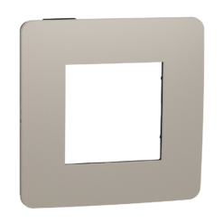 Marco de 1 elemento New Unica Studio Vison con soporte Negro NU280228 Schneider