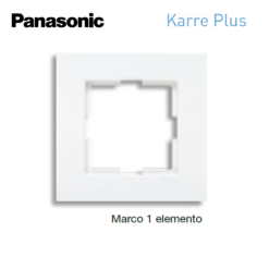 Marco de 1 elemento en blanco Panasonic Karre Plus WKTF00012WH