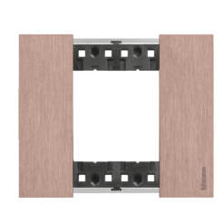 Marco de 1 elementos (2 módulos) cobre Bticino Living NoW KA4802ZM