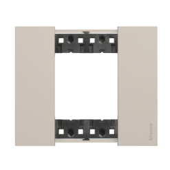Marco de 1 elementos (2 módulos) sand Bticino Living NoW KA4802KM