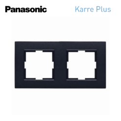 Marco de 2 elemento en negro Panasonic Karre Plus WKTF00022BL