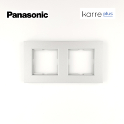 Marco de 2 elemento en plata Panasonic Karre Plus WKTF00022SL