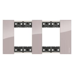 Marco de 2 elementos (4 módulos) aura Bticino Living NoW KA4802M2DM