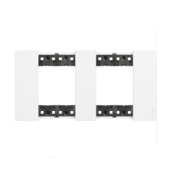 Marco de 2 elementos (4 módulos) blanco Bticino Living NoW KA4802M2KW