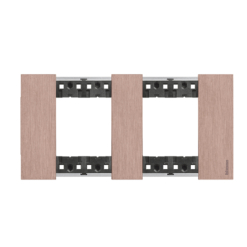 Marco de 2 elementos (4 módulos) cobre Bticino Living NoW KA4802M2ZM