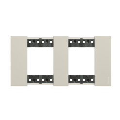 Marco de 2 elementos (4 módulos) sand Bticino Living NoW KA4802M2KM
