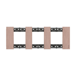 Marco de 3 elementos (6 módulos) cobre Bticino Living NoW KA4802M3ZM