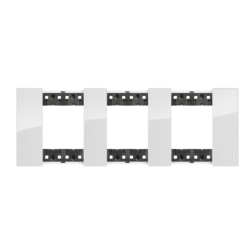 Marco de 3 elementos (6 módulos) ice Bticino Living NoW KA4802M3DW