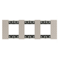 Marco de 3 elementos (6 módulos) optic Bticino Living NoW KA4802M3MM