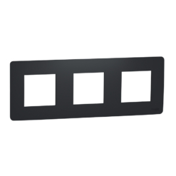 Marco de 3 elementos New Unica Studio Antracita NU200654 Schneider