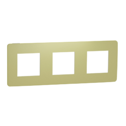 Marco de 3 elementos New Unica Studio Verde con soporte Blanco NU280611 Schneider