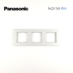 Marco de 3 elementos en plata Panasonic Karre Plus WKTF00032SL