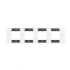 Marco de 4 elementos (8 módulos) blanco Bticino Living NoW KA4802M4KW