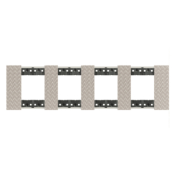 Marco de 4 elementos (8 módulos) optic Bticino Living NoW KA4802M4MM