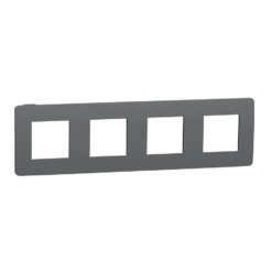 Marco de 4 elementos New Unica Studio Gris con soporte Negro NU280822 Schneider