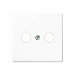 Placa TV en blanco alpino Jung LS 990. Ref: LS990TVWW