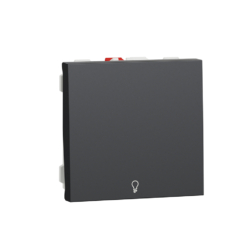 Pulsador Ancho símbolo de luz New Unica Studio Antracita NU320654L Schneider