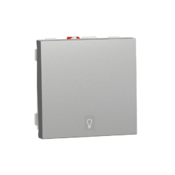 Pulsador Ancho símbolo de luz New Unica Studio Aluminio NU320630L Schneider