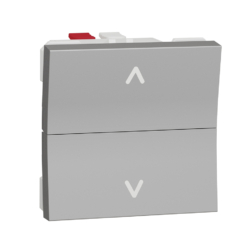 Pulsador de persiana New Unica Studio Aluminio NU320730 Schneider