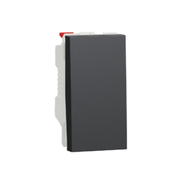 Pulsador estrecho New Unica Studio Antracita NU310654 Schneider