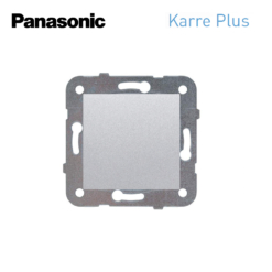 Tapa ciega Panasonic Karre Plus plata WKTT07012SL