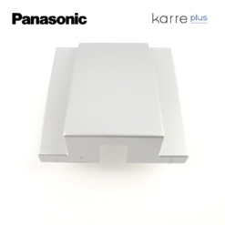 Tapa frontal para salida de hilos Pansonic Karre Plus plata WKTR07021SL