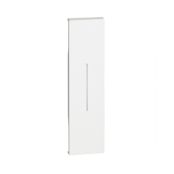 Tecla iluminable blanco de 1 módulo Bticino Living Now KW01