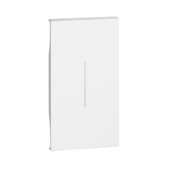 Tecla iluminable blanco de 2 módulo Bticino Living Now KW01M2