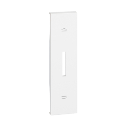 Tecla iluminable blanco para conmutador de persiana de 1 módulo Bticino Living Now KW06