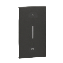 Tecla iluminable dark para conmutador de persiana de 2 módulo Bticino Living Now KG06M2