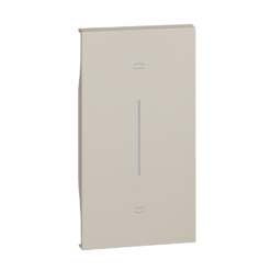 Tecla iluminable sand para conmutador de persiana de 2 módulo Bticino Living Now KM06M2