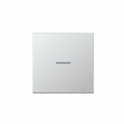 Tecla interruptor con visor en aluminio Jung LS 990. Ref: AL2990KO5