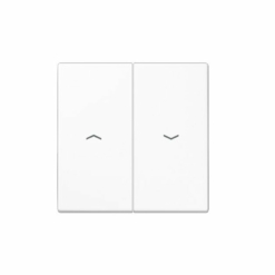 Tecla interruptor o pulsador de  persianas en blanco alpino Jung LS 990. Ref: LS995PWW