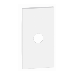 Tecla para la salida de cable blanco Bticino Living Now de 2 módulo KW08M2