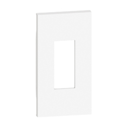 Tecla para las tomas RJ45 en blanco Bticino Living Now de 2 módulo KW07M2