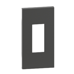 Tecla para las tomas RJ45 en dark Bticino Living Now de 2 módulo KG07M2