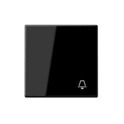 Tecla pulsador de timbre en negro Jung LS 990