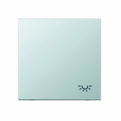 Tecla pulsador luz en aluminio Jung LS 990. Ref: AL2990L