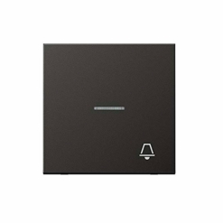Tecla pulsador timbre visor en antracita Jung LS 990. Ref: AL2990KO5KAN